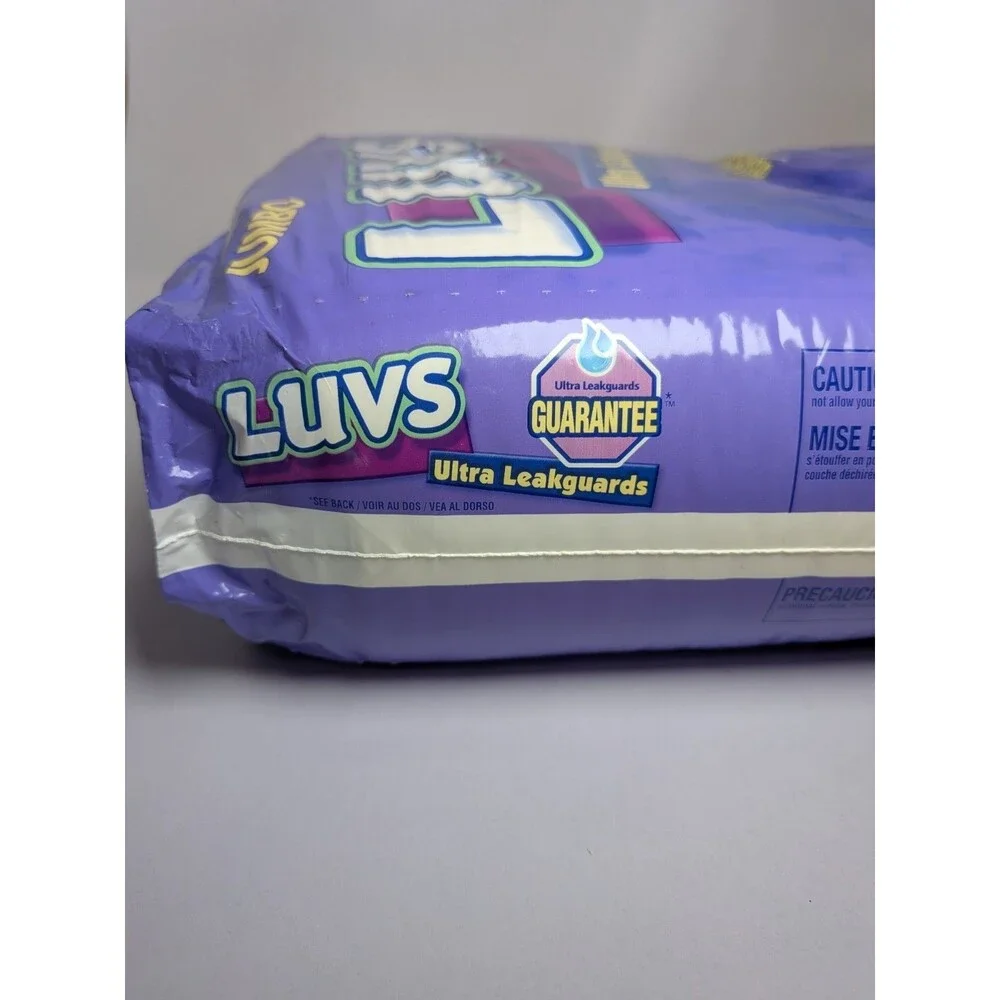 Luvs Vintage 2002 Size 1 Barney Diapers Ultra Leakguards SEALED New 56 Vtg Rare